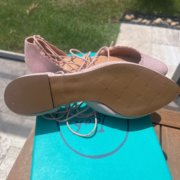 Jack Rogers “Camille Sparkle” Flats – Blush/Rose Gold – Size 6M - Picture 6 of 9